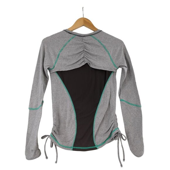 Lucy Tech Top Shirt Womens XS Gray Athletic Athleisure Activewear‎ Long Sleeve - Picture 2 of 7